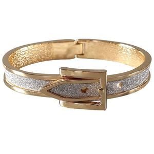 18K Gold Plated Belt Hollow Crystals Bracelet